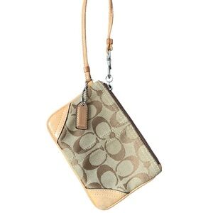 Coach Monogrammed Wristlet/Card Holder